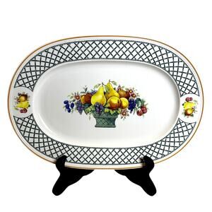 Villeroy & Boch 'Basket' anno 1785 Germany Vitro Porzellan Oval Serving Platter